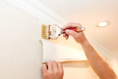 Pose de papier peint à Métabief — revêtements muraux et toiles de verre